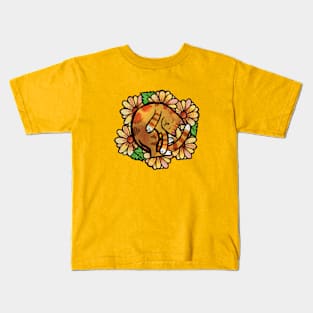 Orange Kitty Cat Kids T-Shirt